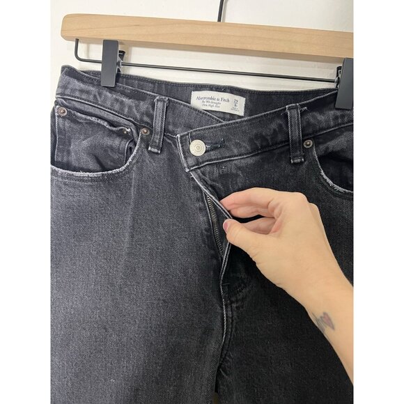 Abercrombie & Fitch Black Straight Leg Jeans - Picture 4 of 12